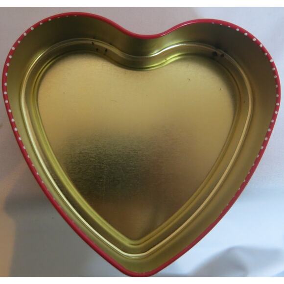 Hersheys Kisses Heart Tin Candy Vintage Retro "A Kiss for You" Red Blue Empty - Picture 6 of 9